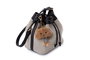 Lucky Bees Vera Bolsa de Hombro Negro y Crema